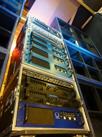 Turbosound TSE and TMS PA Cabinets with MC2 Amp Rack